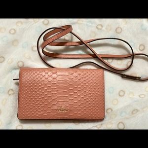 Coach Hayden Snake Embossed Leather Crossbody
